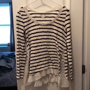 Striped terry top